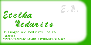 etelka medurits business card